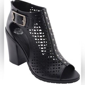 MILWAUKEE PERFORMANCE WOMEN'S PLATFORM HEEL MESH TOP‎ SANDALS Size 10 B13